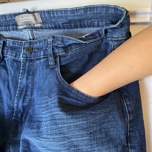 TC & Co. Supply Men Slim Jeans size W36 x L32 Blue Mid Rise Stretch - Picture 7 of 12